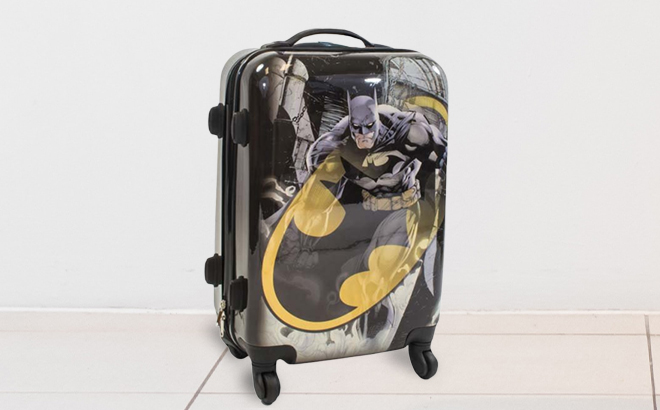 Batman Black and Yellow Logo 21 Inch Spinner Luggage