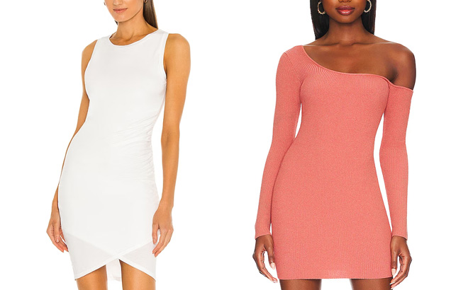 Bobi Supreme Jersey Ruched Bodycon Dress