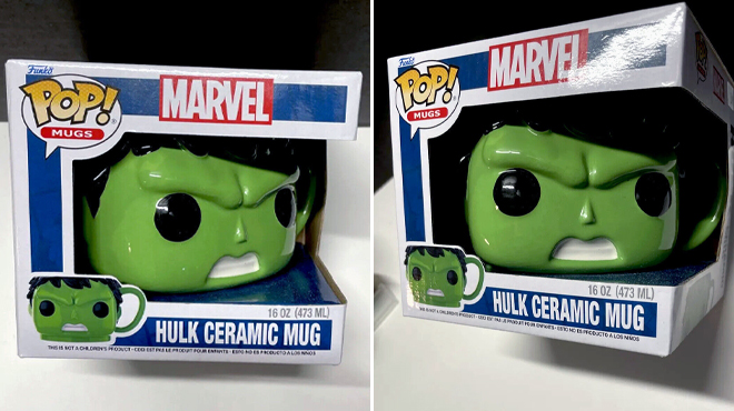 Box of Funko Pop Marvel Hulk Ceramic Mug