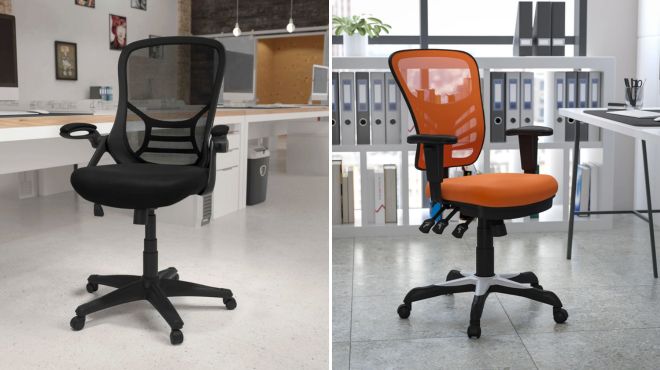 Cappello Mesh Swivel Office Computer Chair and Siyer Office Chair