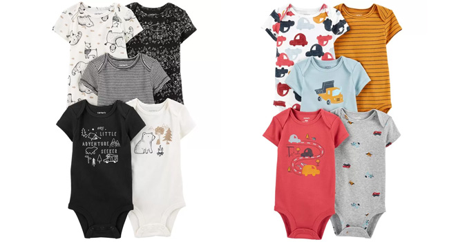 Carters Baby Bodysuits in Multi Color