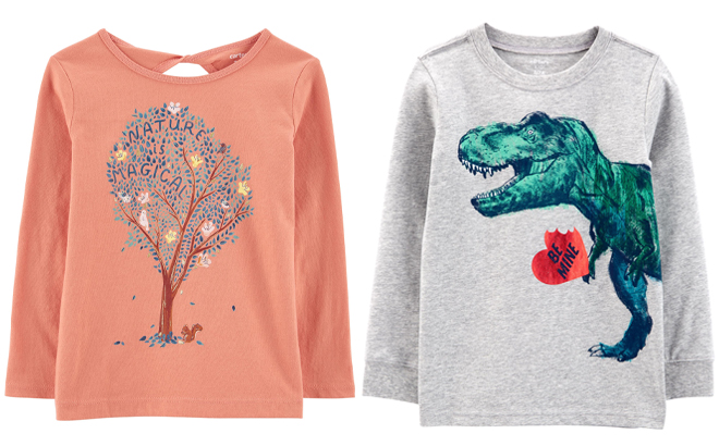 Carters Kids Nature Is Magical And Dinosaur Tees