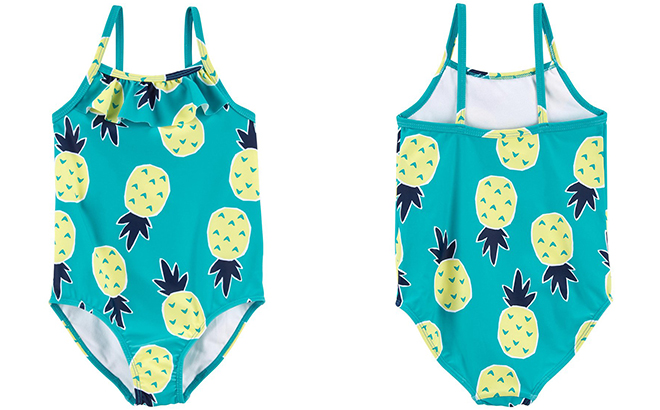 Carters Teal Yellow Pineapple One Piece