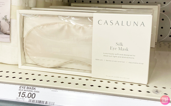 Casaluna Solid Silk Eye Mask