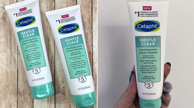 Cetaphil Acne Gentle Clear Clarifying Acne Cream Cleanser