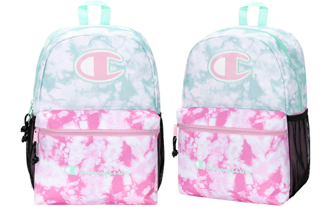 Champion Kids Blue Pink Tie Dye Youthquake Backpack
