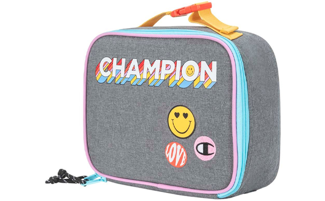 Champion Kids Gray Yellow Multicolor Lunch Bag