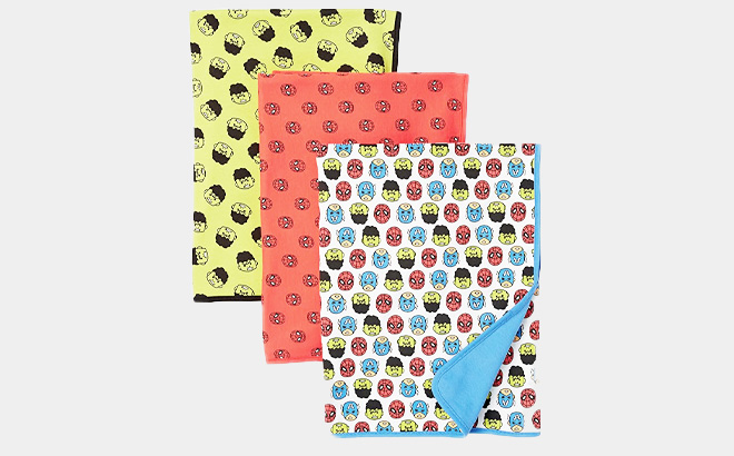Character Baby Blankets 3 Pack