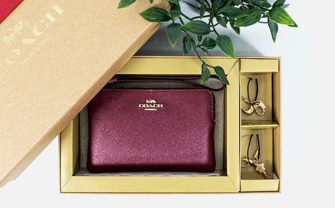 Coach Outlet Boxed Corner Zip Wristlet Coach Outlet Boxed Corner Zip Wristlet