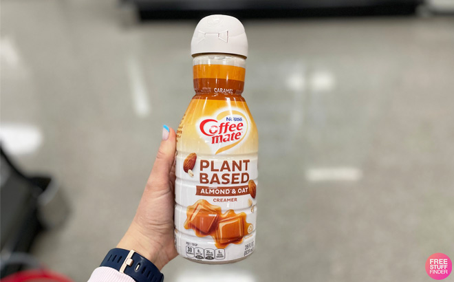Coffee Mate Plant Based Caramel Almond and Oat Milk Coffee Creamer