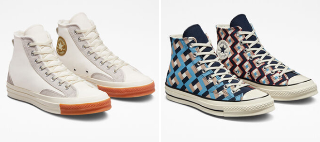Converse Chuck 70 Lined Colorblock and Chuck 70 Twisted Classics