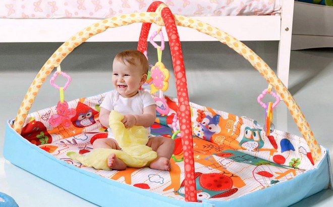 Costway 3 In 1 Multifunctional Infant Activity Gym Play Mat
