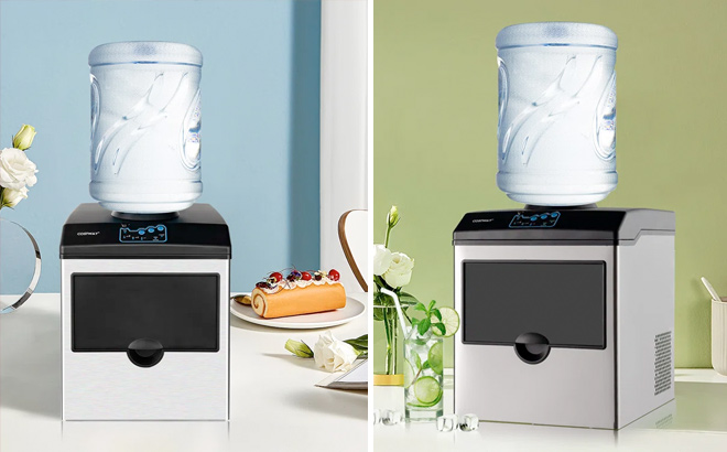 Costway 48 Lb lb Daily Production Bullet Clear Ice Portable Ice Maker