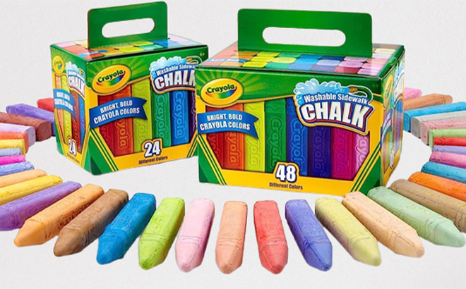 Crayola Washable Sidewalk Chalk Set 72 Count At Amazon