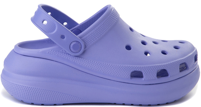 Crocs Classic Crush Clogs In Digital Violet Color
