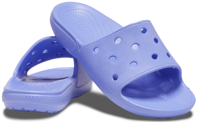 Crocs Classic Slides in Digital Violet Color