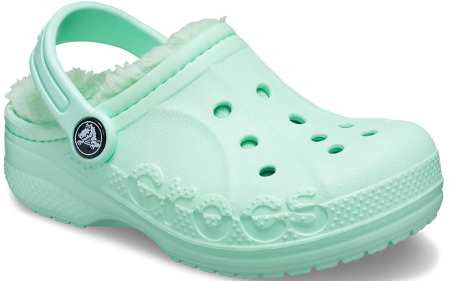 Crocs Girls Neo Mint Baya Lined Clogs