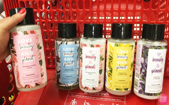Different Varieties of Love Beauty and Planet Shampoos