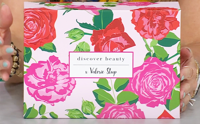 Discover Beauty Valerie Stup Sample on a Box
