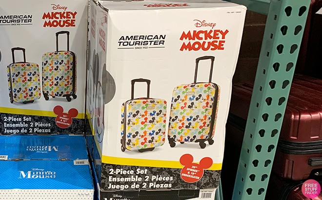 Disney Hardside Luggage 2 Piece Set Mickey