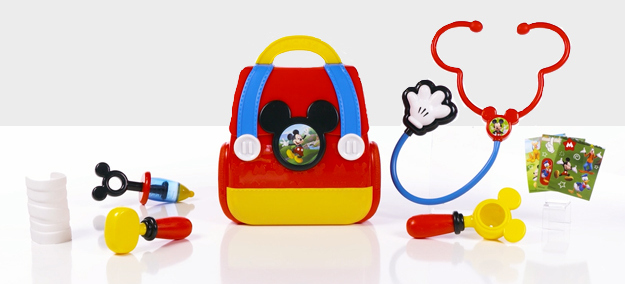Disney Junior Mickey Mouse Funhouse On the Go Doctor Bag Play Set