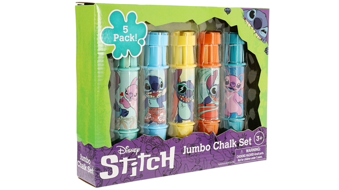 Disney Lilo Stitch 10 Pc Jumbo Chalk Set