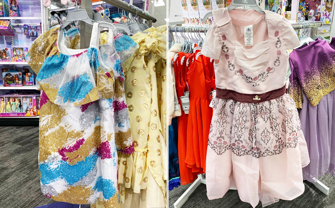 Disney Pocahontas Shift Dress and Disney Sleeping Beauty Adaptive Dress