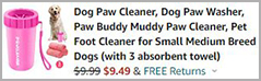 Dog Paw Cleaner Order Summary
