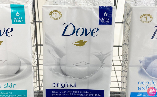 Dove Original Soap Bar in a Cart