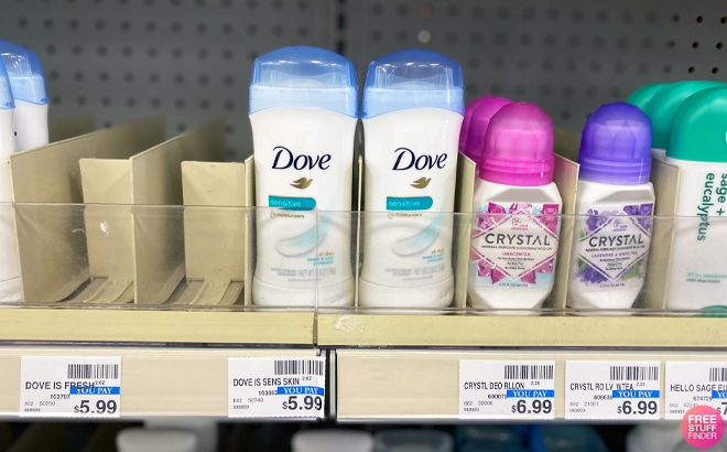 Dove Womens Deodorant Stick on a Shelf