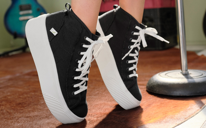 Dr Scholls High Top Black Platform Sneakers Dr Scholls High Top Black Platform Sneakers
