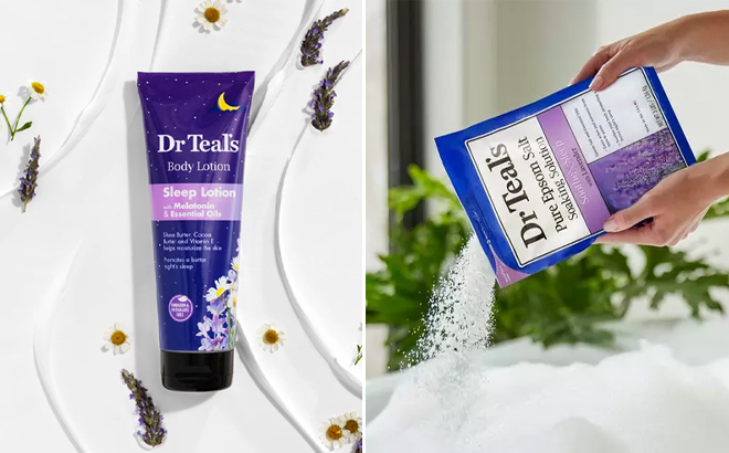 Dr Teals Sleep Body Lotion and Soothe Sleep Soaking Solution