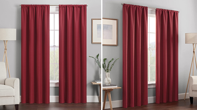 Eclipse Blackout Curtain in Ruby Color
