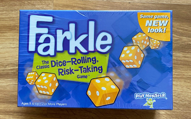 Farkle Classic Dice Rolling Game on a Table
