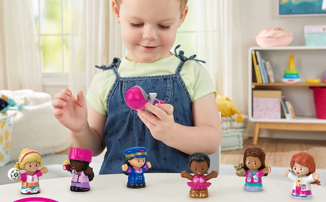 Fisher Price Little People Barbie Toddler Toys You Can Be Anything Figure 7 Count Pack