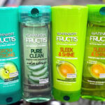 Four Garnier Fructis Shampoos and Conditioners in cart