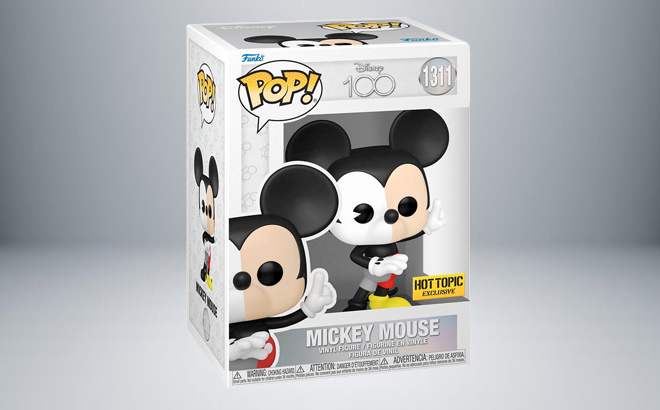 Funko Disney100 Pop Mickey Mouse Vinyl Figure Hot Topic Exclusive