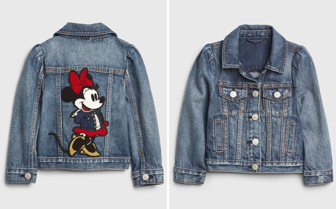 GAP Disney Minnie Mouse Denim Icon Jacket
