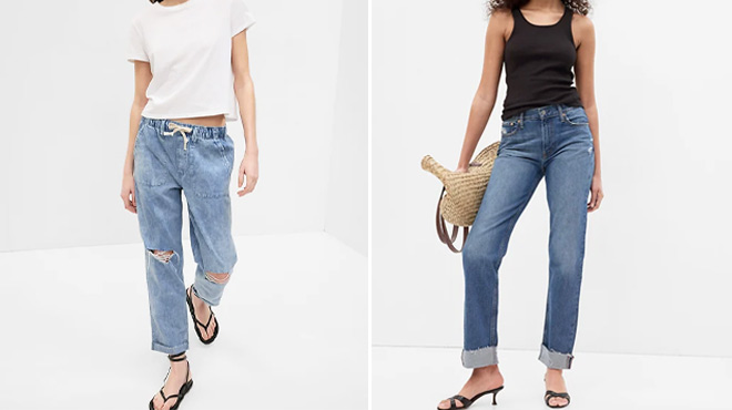 GAP High Rise Easy Denim Womens Jeans with Washwell GAP High Rise Easy Denim Womens Jeans with Washwell