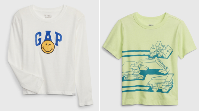 Gap × SmileyWorld Kids Graphic T Shirt and Toddler Mix and Match Graphic T Shirt