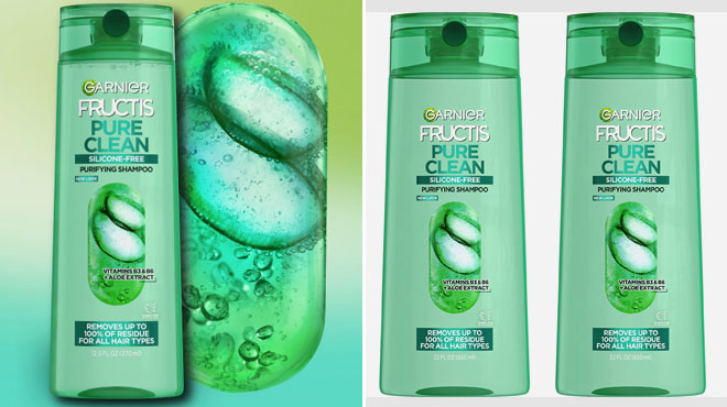 Garnier Fructis Pure Clean Purifying Shampoo Silicone Free