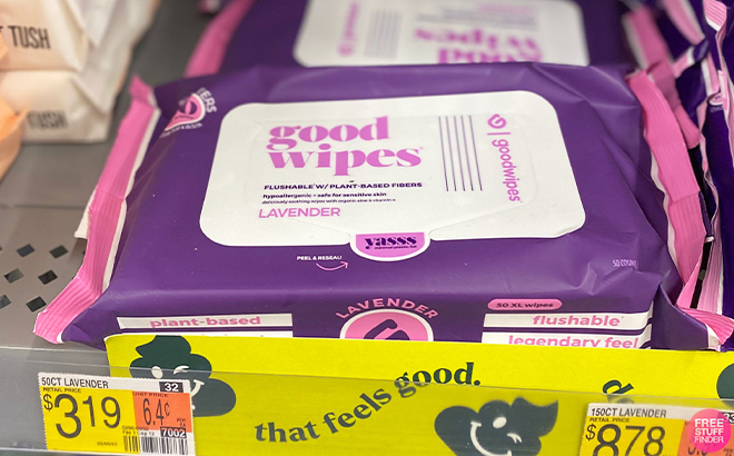Goodwipes 50 Count on Shelf at Walmart