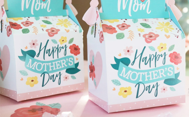 Happy Mothers Day Party Favor Boxes