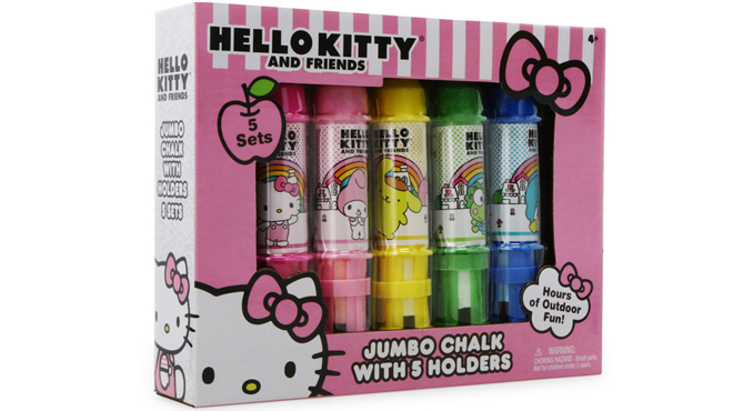 Hello Kitty Friends 10 Pc Jumbo Chalk Set