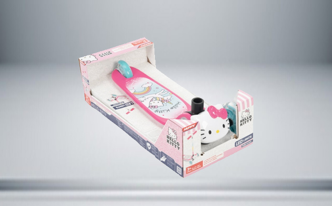 Hello Kitty Tilt ‘N Turn 3 Wheel Kick Scotter for Girls By Huffy