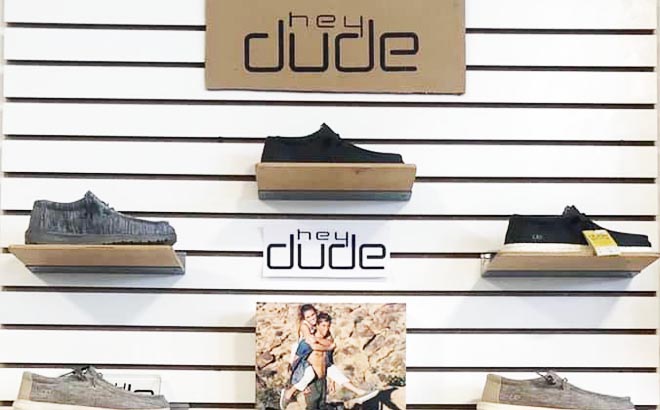 Hey Dude In Store Shoe Display