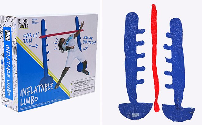 High five inflatable limbo game set 4 5ft