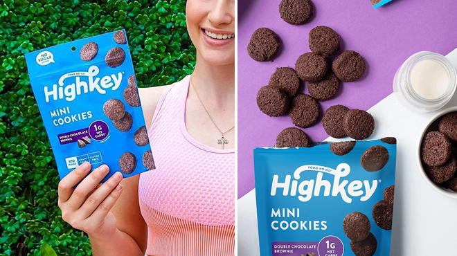 HighKey Mini Cookies Double Chocolte Brownie