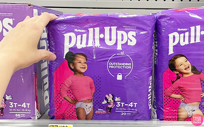 Huggies Pull Ups Training Pants 20 Count on Shelf at Walgreens