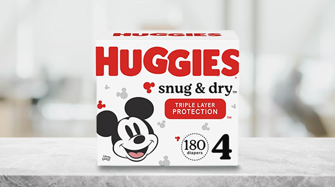 Huggies Snug Dry Baby Diapers Size 4 180 Count